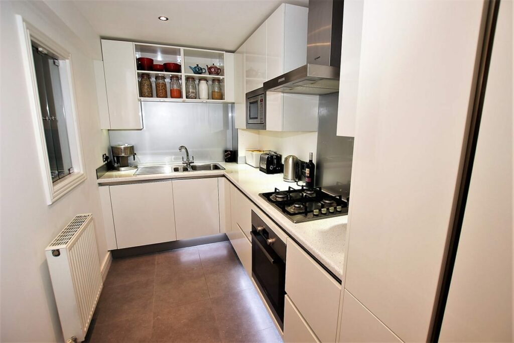 Small White Kitchen Layout | Heart & Hand, Co. Kerry
