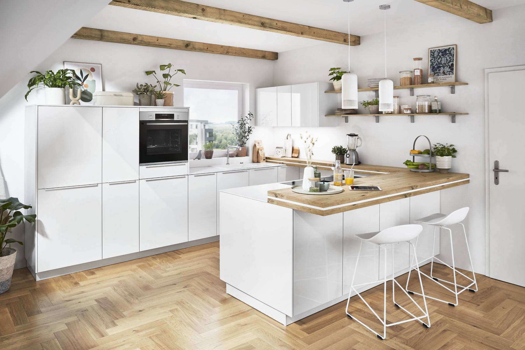 Nobilia Light Wood Handleless Kitchen | Lead Wolf, Gotham
