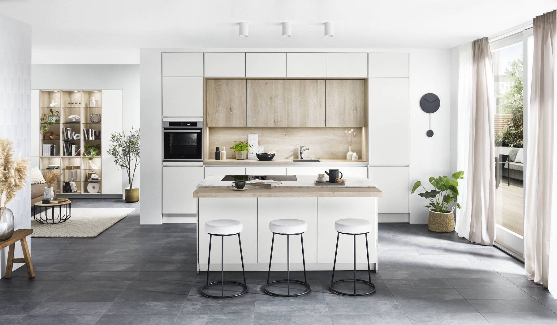 Nobilia Handleless Island Kitchen Light 1 | Lead Wolf, Gotham